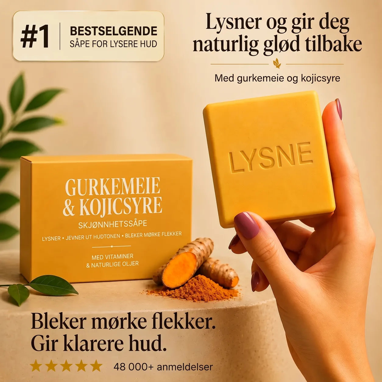 #1 bestselgende såpe for lysere hud